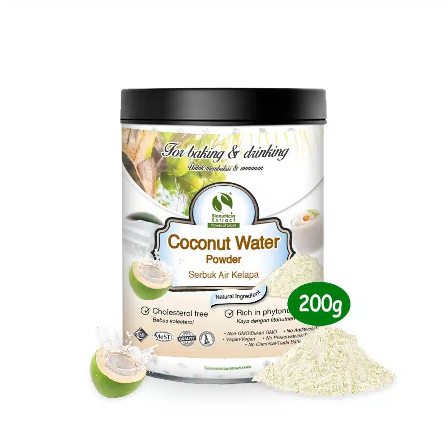 Coconut Water Powder | Refresh & Hydrating Natural Isotonic Sport Beverage No Preservative (200g)
