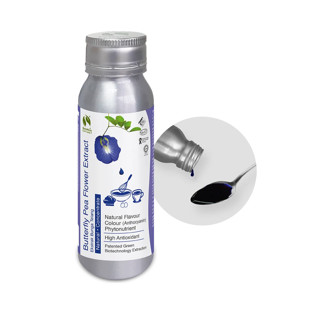 Butterfly Pea Flower 5:1 Standardized Extract (Liquid/Powder)