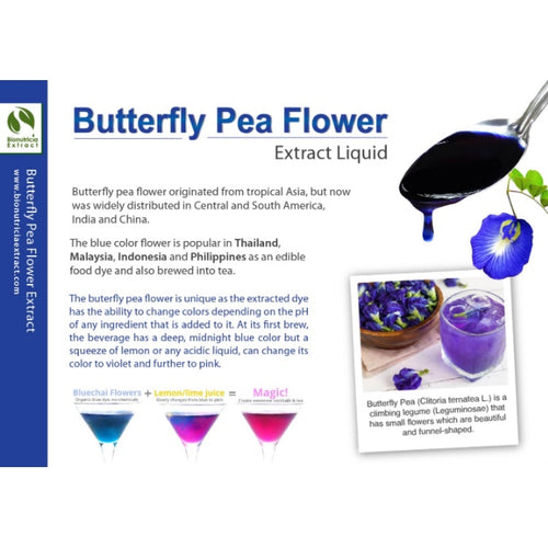 Butterfly Pea Flower 5:1 Standardized Extract (Liquid/Powder)