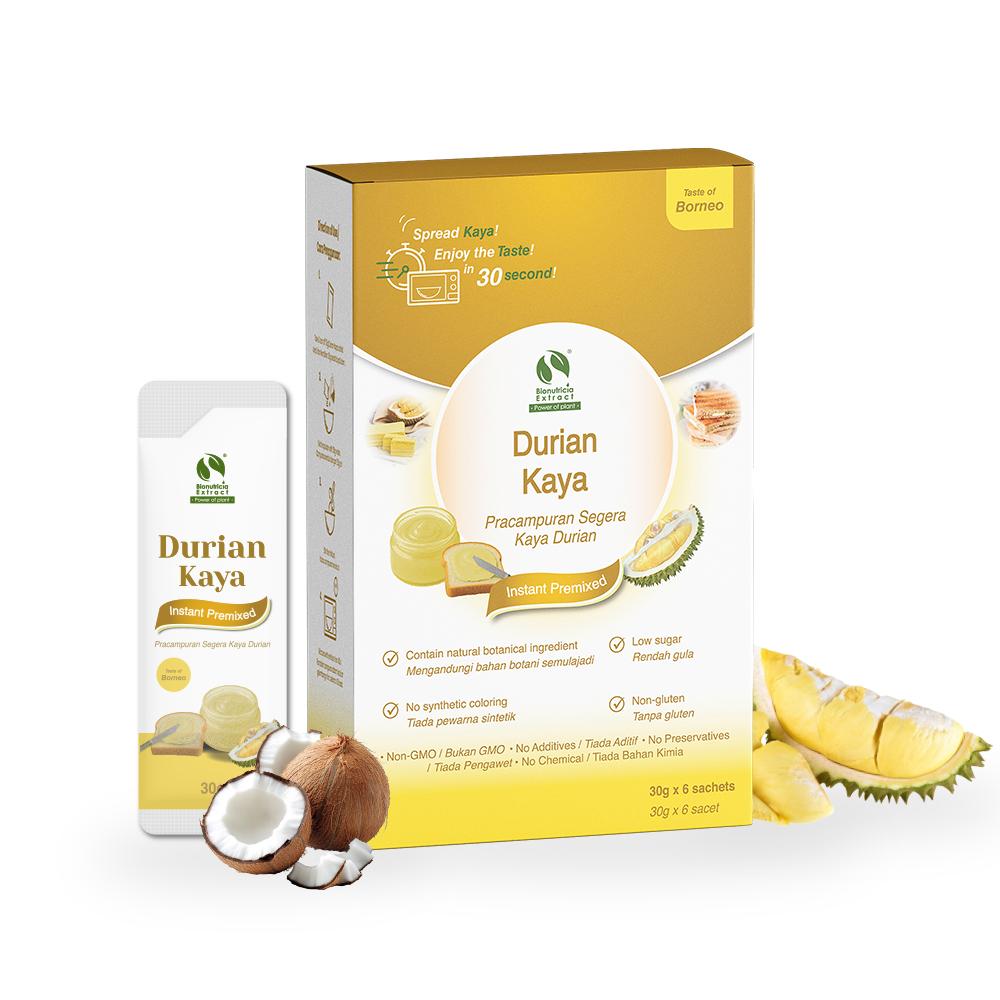 Pandan Kaya / Durian Kaya, Easy Instant Kaya Spread (6 sachets)