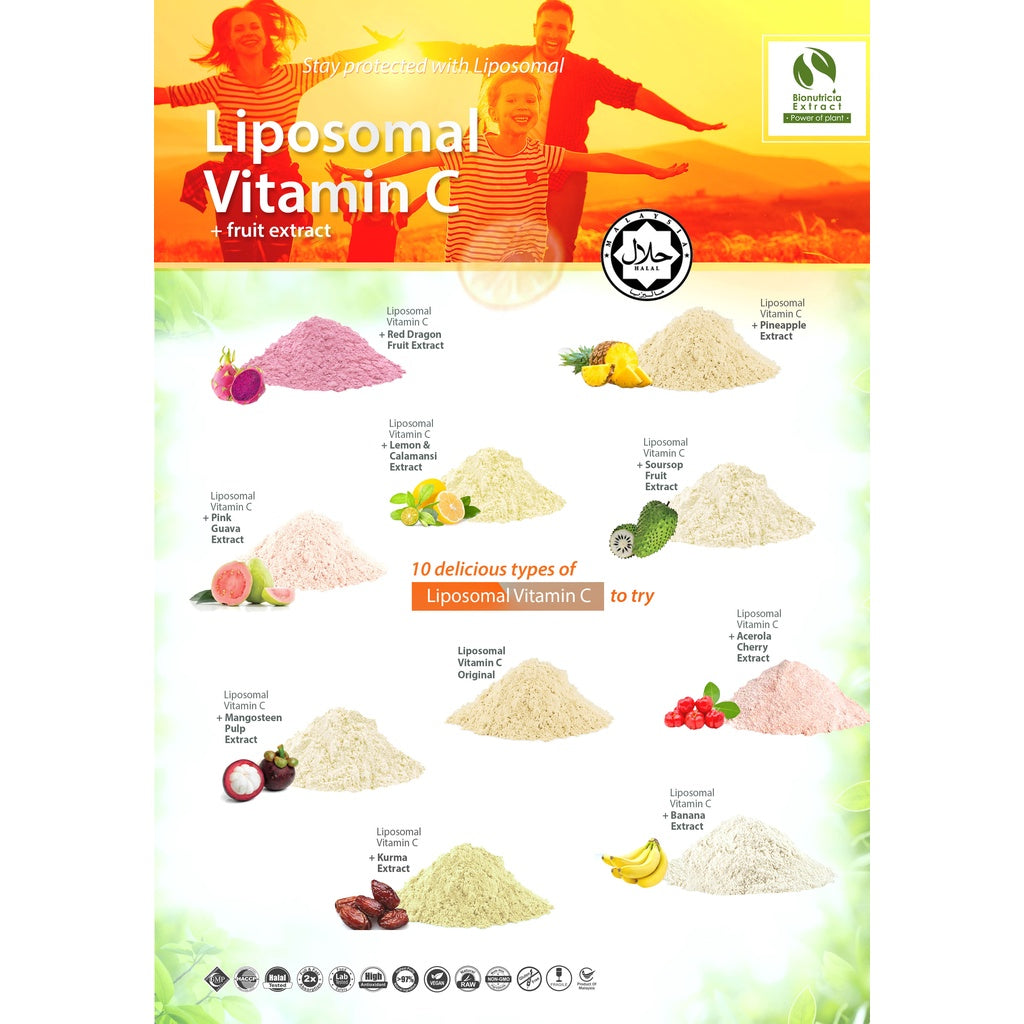 Liposomal Vitamin C with Real Fruit Extract Powder 150g