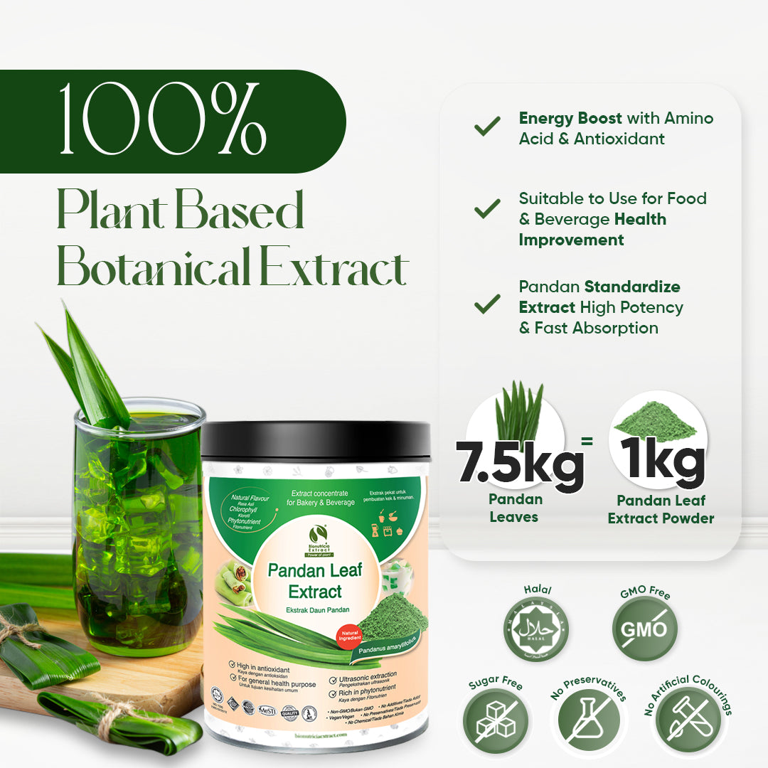 Pandan Leaf 7.5:1 Standardized Extract Powder