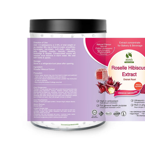 Bionutricia Roselle Hibiscus Extract Powder (200g/1kg)
