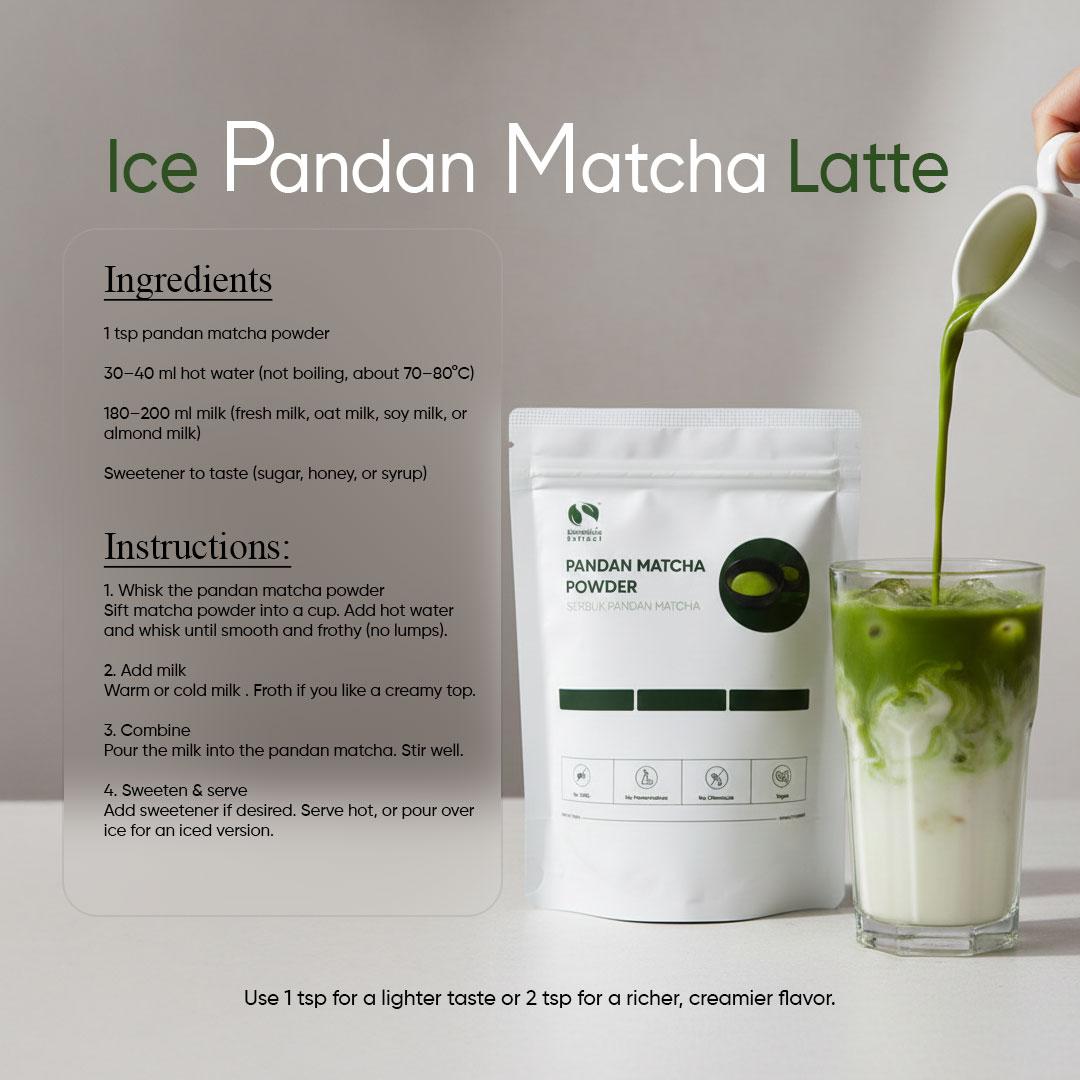 Pandan Matcha Powder – Perfect Balance of Earthy Matcha & Fragrant Pandan